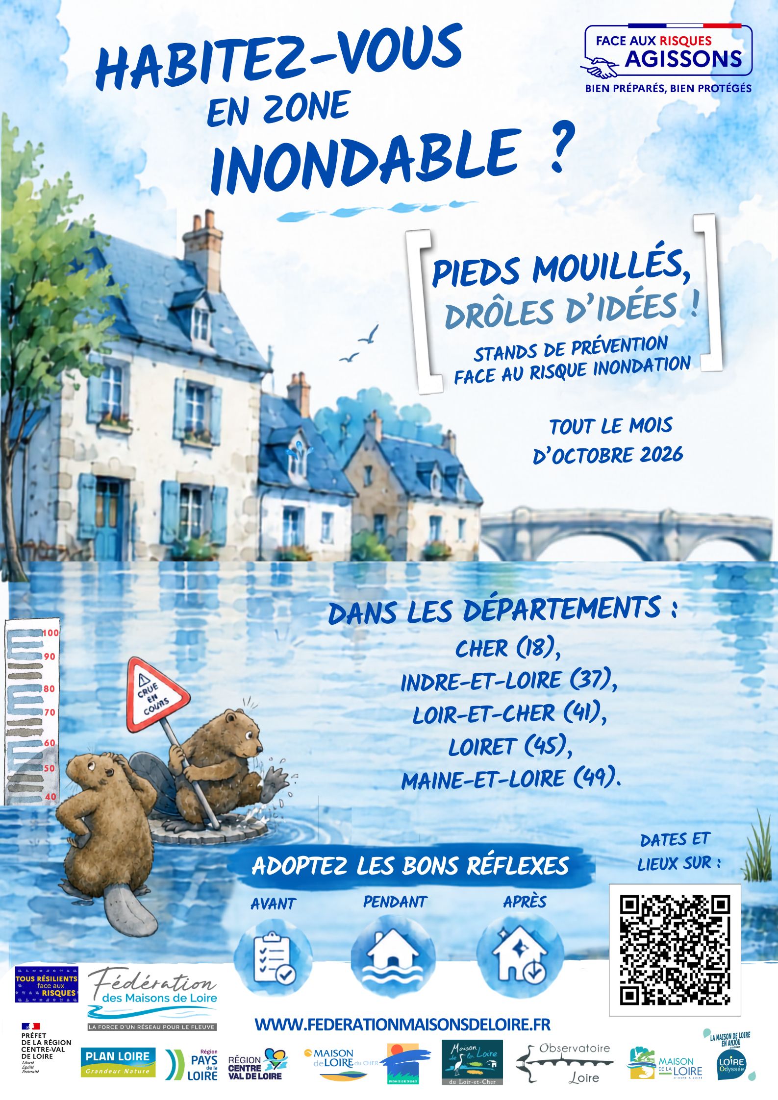 Pieds mouillés, drôles d’idées - ED.2026 : STANDS DE PRÉVENTION FACE AU RISQUE INONDATION