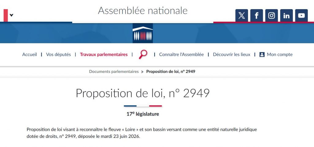 Une proposition de loi pour reconnaître la Loire comme une entité naturelle dotée de droits